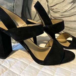 Ann Taylor Black Suede Heels